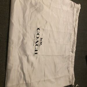 Coach Cream Dust Bag with Logo